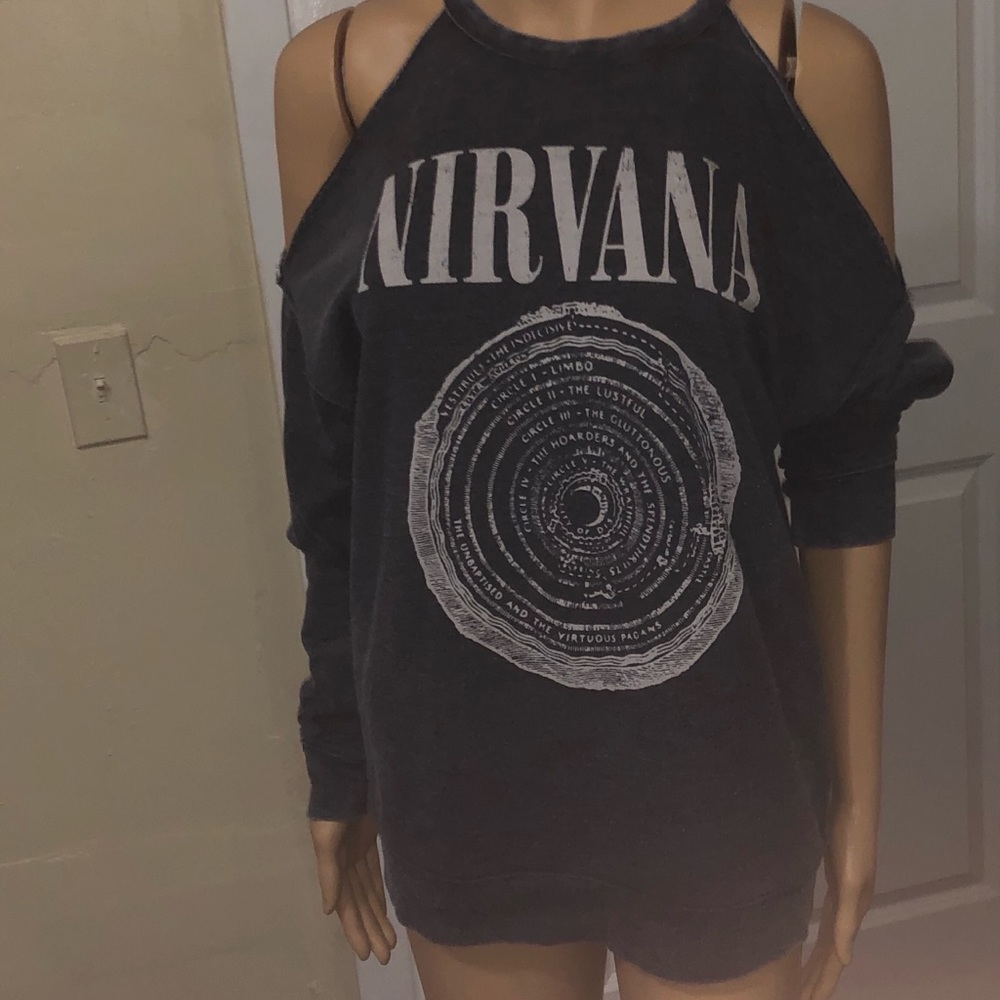 Off the shoulder sweatshirt